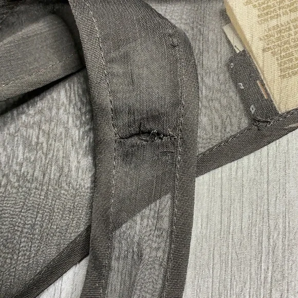 Intimately Free People Black Shear Layered Top Large - Picture 8 of 9